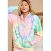 Gioiacombo&trade; Felpa Athleisure con cappuccio Tie-Dye