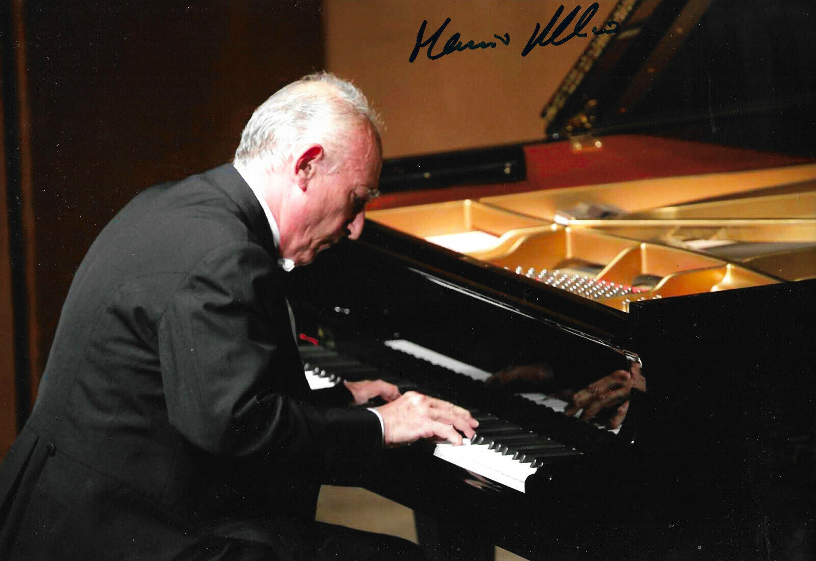 Maurizio Pollini Pianist signed 8x12 inch Photo Poster painting autograph