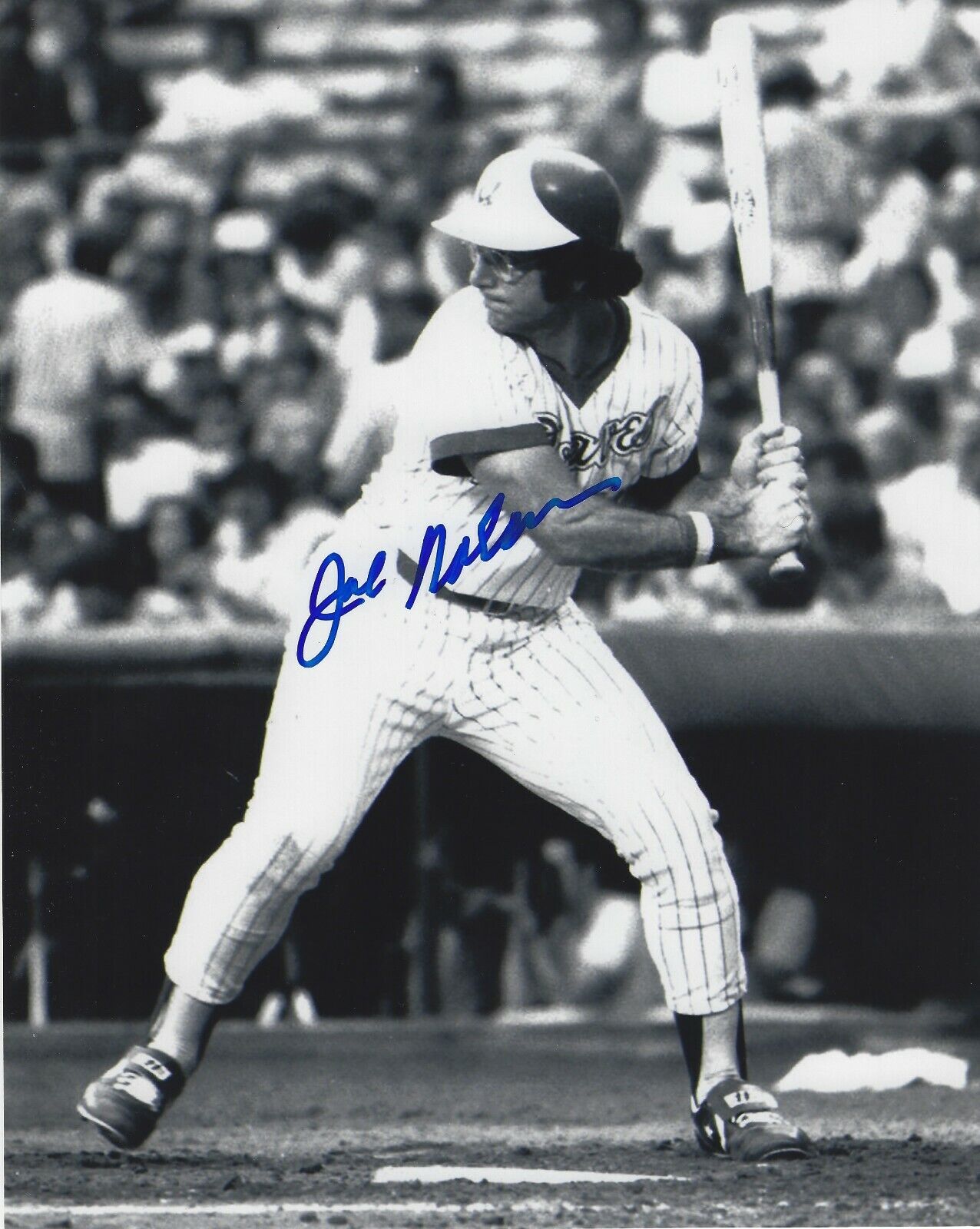 Signed 8x10 JOE NOLAN Atlanta Braves Autographed 8x10 Photo Poster painting