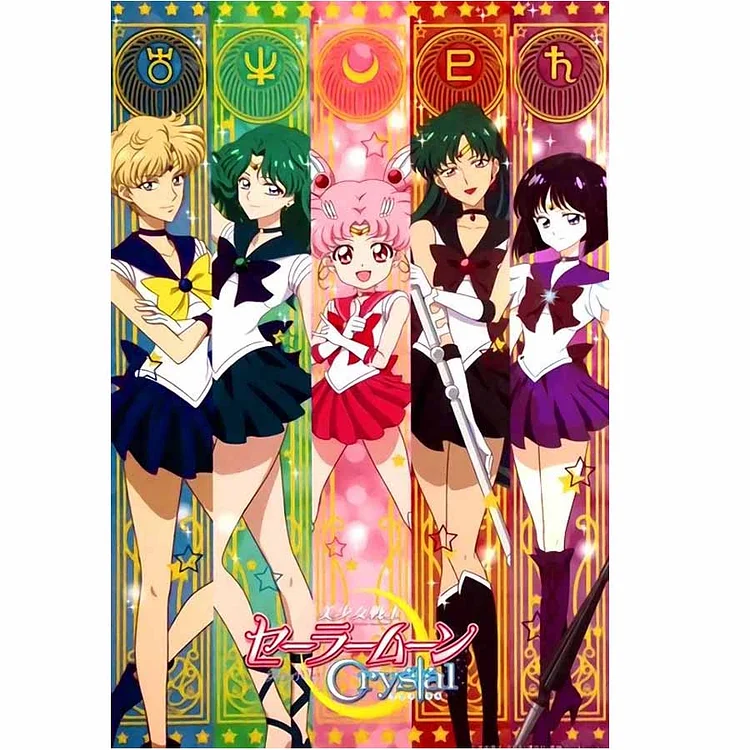 Sailor Moon-Cullo 11CT Stamped Cross Stitch 50*65CM
