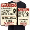 Warning - Metal Tin Signs(8*12Inch/12*16Inch)