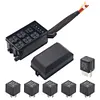 12V Car Fuse Holder with Wiring Harness Auto Fuse Relay Block for Car SUV UTV RV