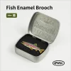 Creative Outdoor Fish Enamel Brooch, Cartoon Metal Badge