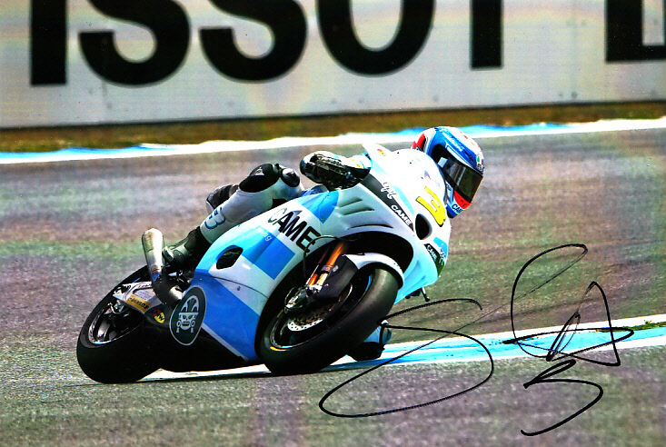 Simone Corsi Moto 2 Hand Signed FTR Photo Poster painting 5x7.5 2012 2.