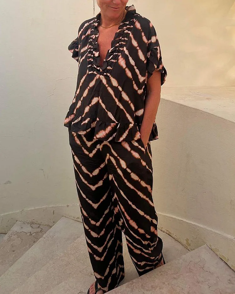 Printed Casual Suit