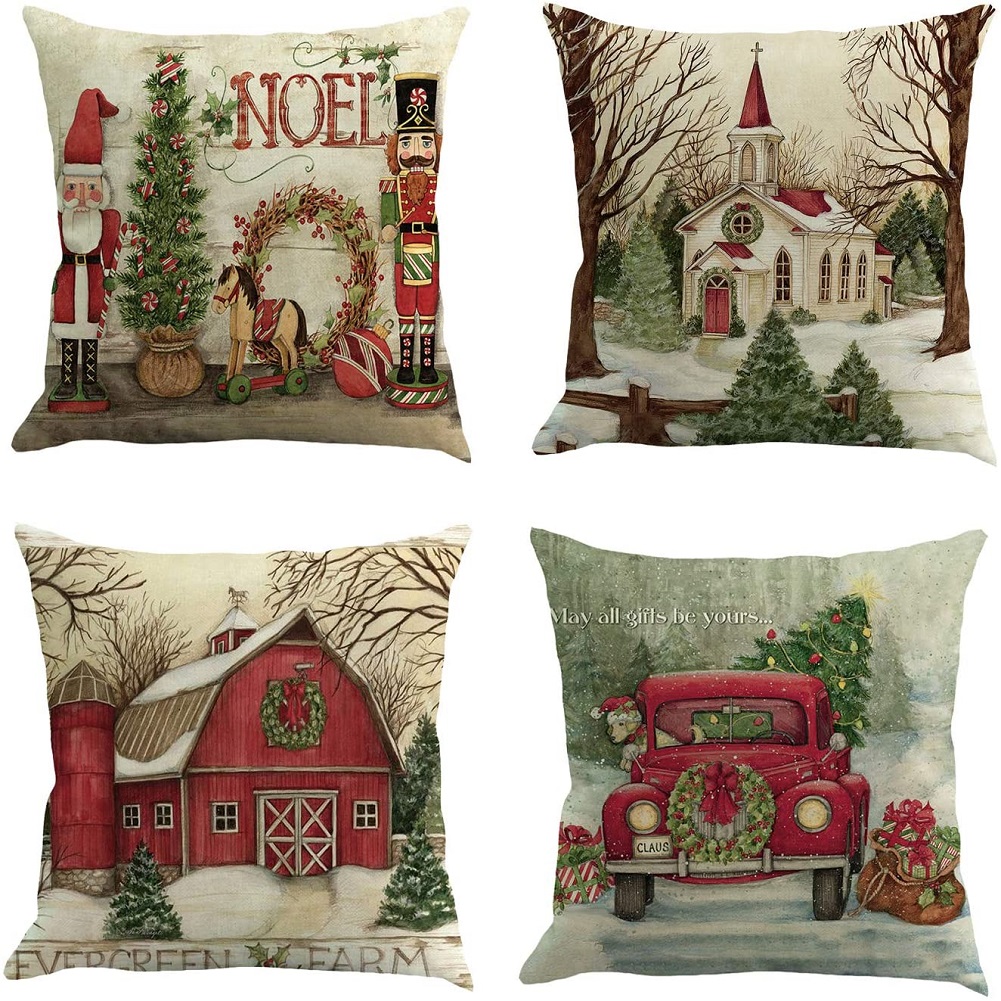 

Christmas Throw Pillowcase Cushion Cover Xmas Home Decoration, 501 Original