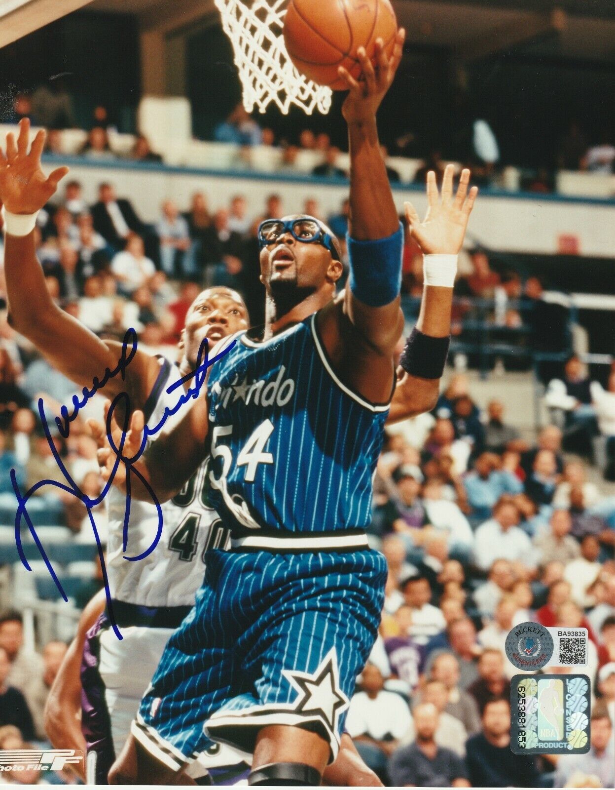 HORACE GRANT Signed Orlando MAGIC 8x10 Photo Poster painting w/ Beckett COA (BAS)