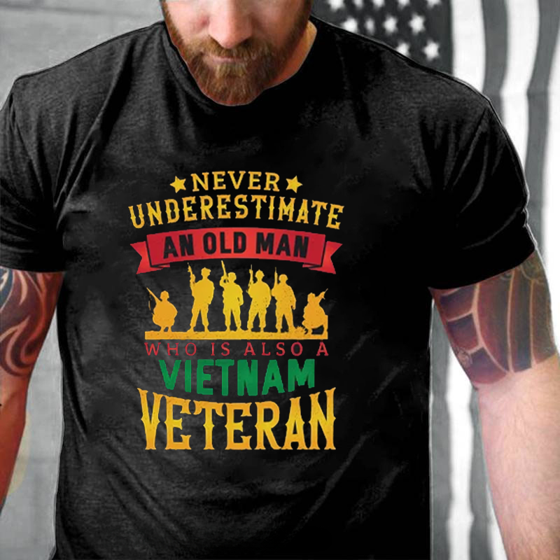Old Man Vietnam Veteran T-Shirt ctolen