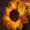 Shimmering Sunflower Lamp Rechargeable Sunflowers Flower Lamp Sunflower Night Light for Mom Wife Friends Girlfriend Teacher Grandma