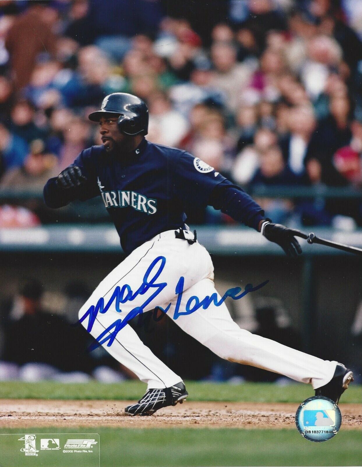 Mark McLemore Autographed 8x10 Seattle Mariners#S1048