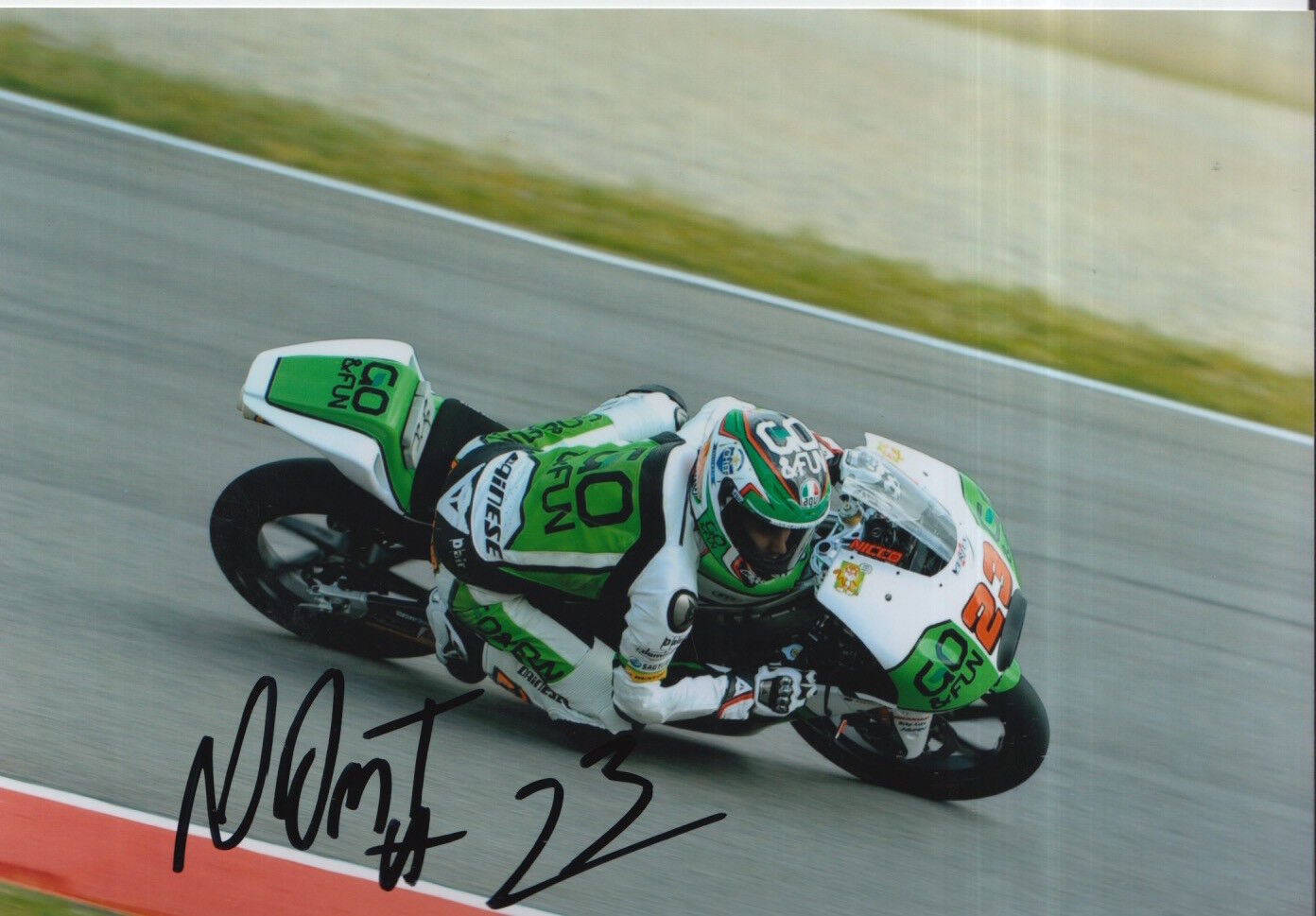 Niccolo Antonelli Hand Signed 7x5 Photo Poster painting GO&FUN Gresini Moto3 MotoGP 1.