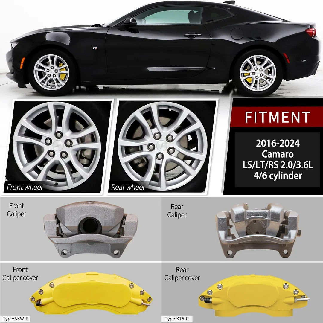 Car aluminum alloy special car special buckle screw fixed caliper cover (4PCS luxury upgrade version)