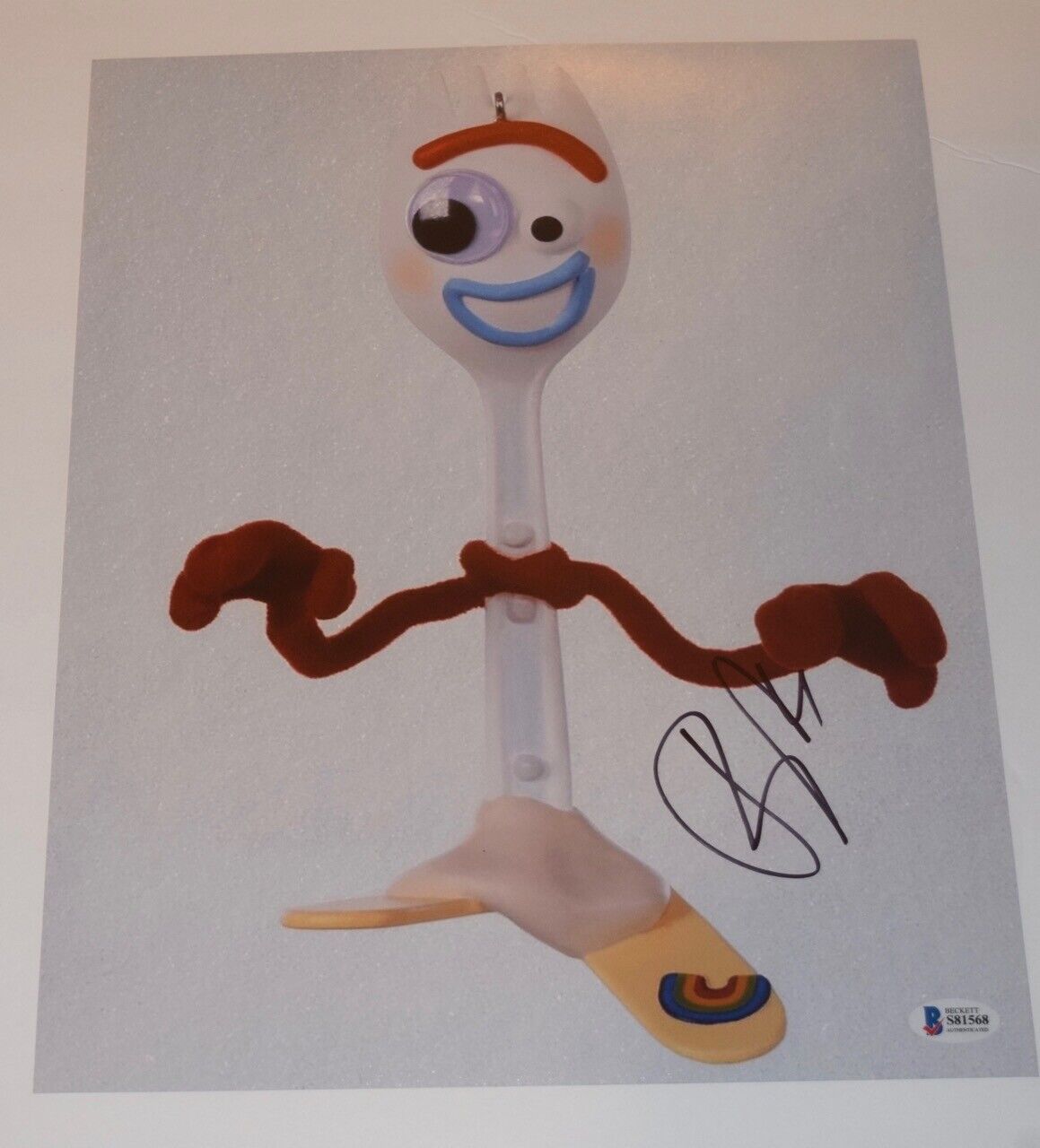 Tony Hale Signed Autographed 11x14 Photo Poster painting Forky Toy Story 4 BAS Beckett COA