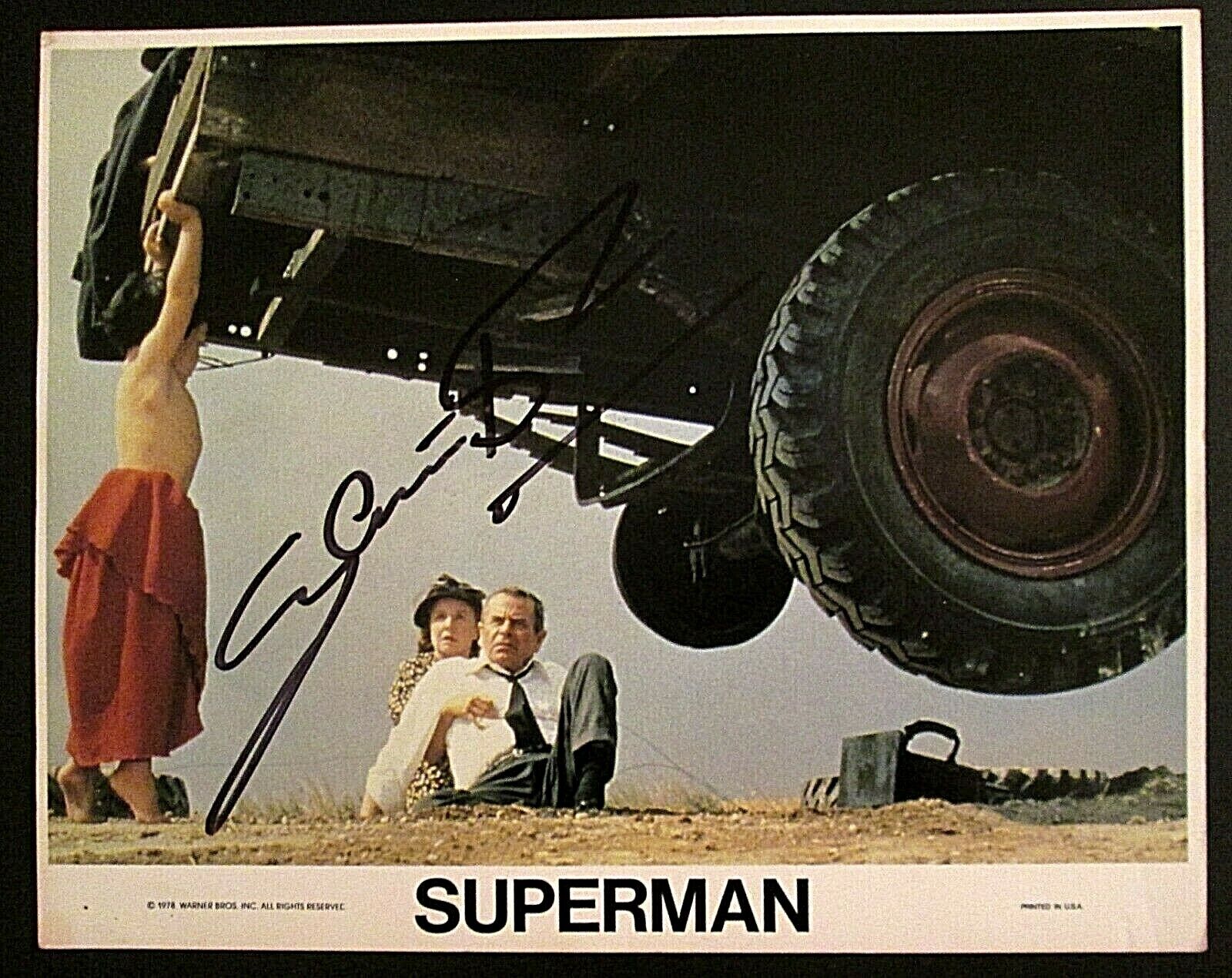 GLEN FORD:PA KENT (SUPERMAN THE MOVIE) HAND SIGN ORIG,AUTOGRAPH Photo Poster painting