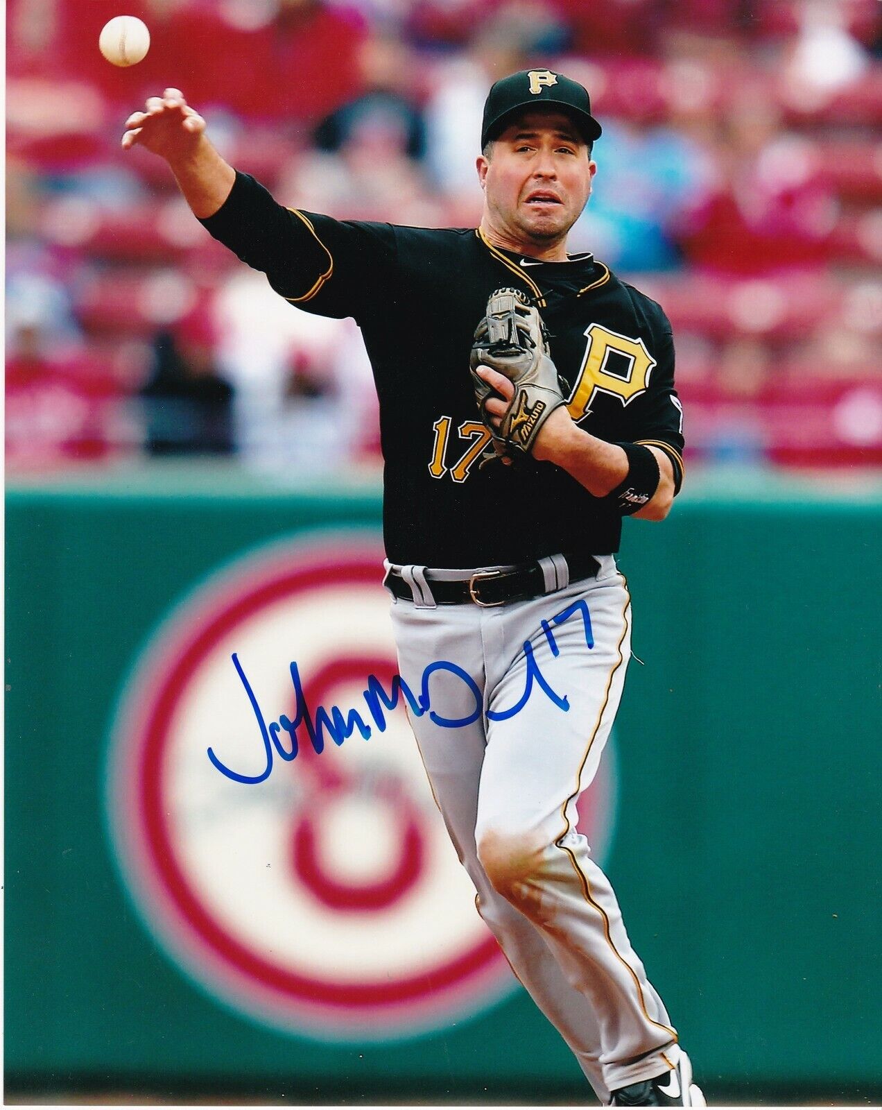 JOHN MCDONALD PITTSBURGH PIRATES ACTION SIGNED 8x10