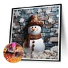 Diamond Painting-DIY Full Round Drill Snowmane
