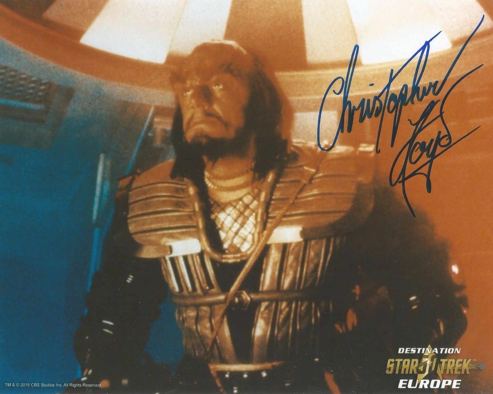 Christopher Lloyd Signed Star Trek 10x8 Photo Poster painting AFTAL