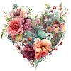 Promotion 4Pcs/set Diamond Painting-DIY Full Round Drill Love Flower(30*30cm)