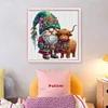 Christmas Yak Gnome-11CT Stamped Cross Stitch 50*50cm/19.69*19.69in