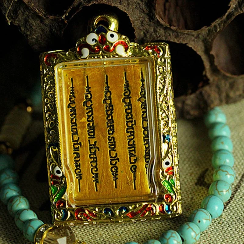 Buddha Obsidian Bead Wisdom Pendant Necklace