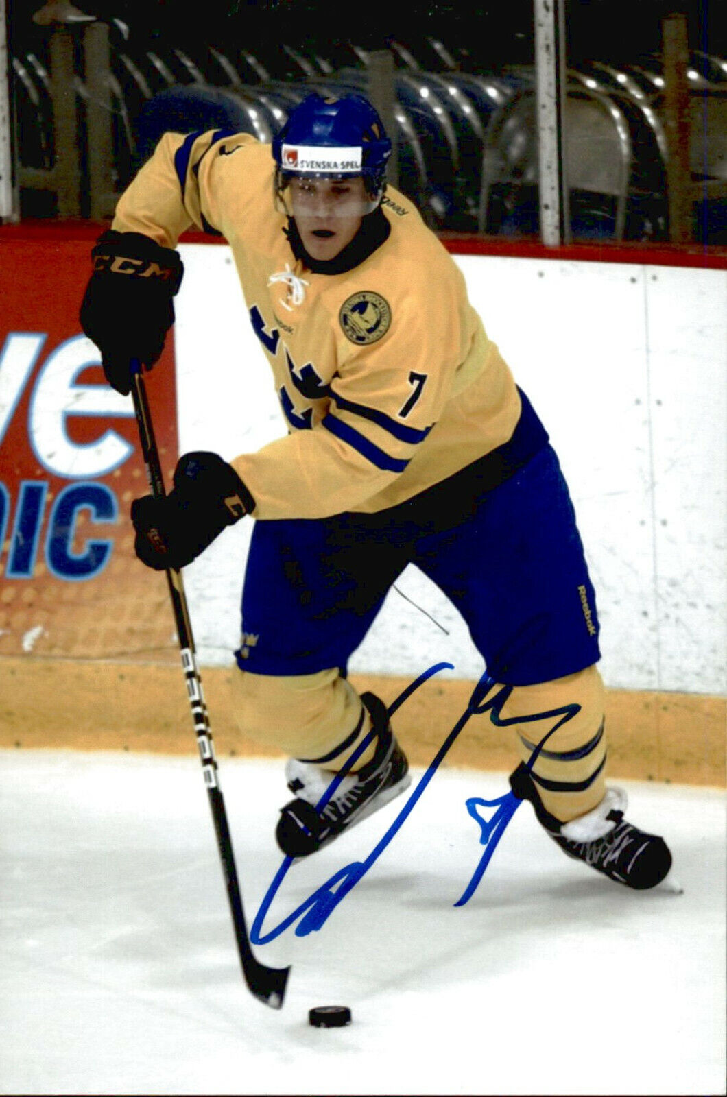 Fredrik Claesson SIGNED autographed 4x6 Photo Poster painting OTTAWA SENATORS / TEAM SWEDEN #2