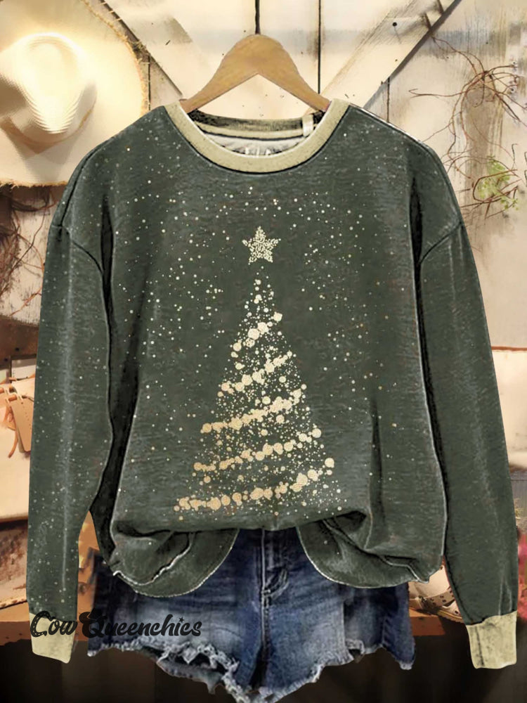 Christmas Tree Casual Sweatshirt Multicolor / S