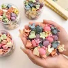 50PCS Colorful Heart Flower Hair Claws