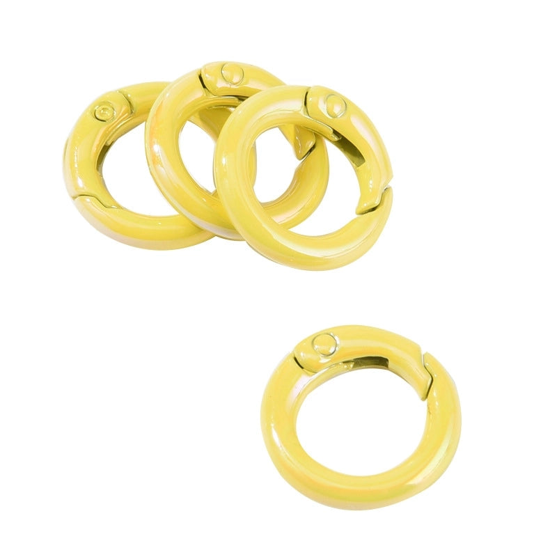 Basic Round Alloy Plating Unisex Bag Pendant Keychain