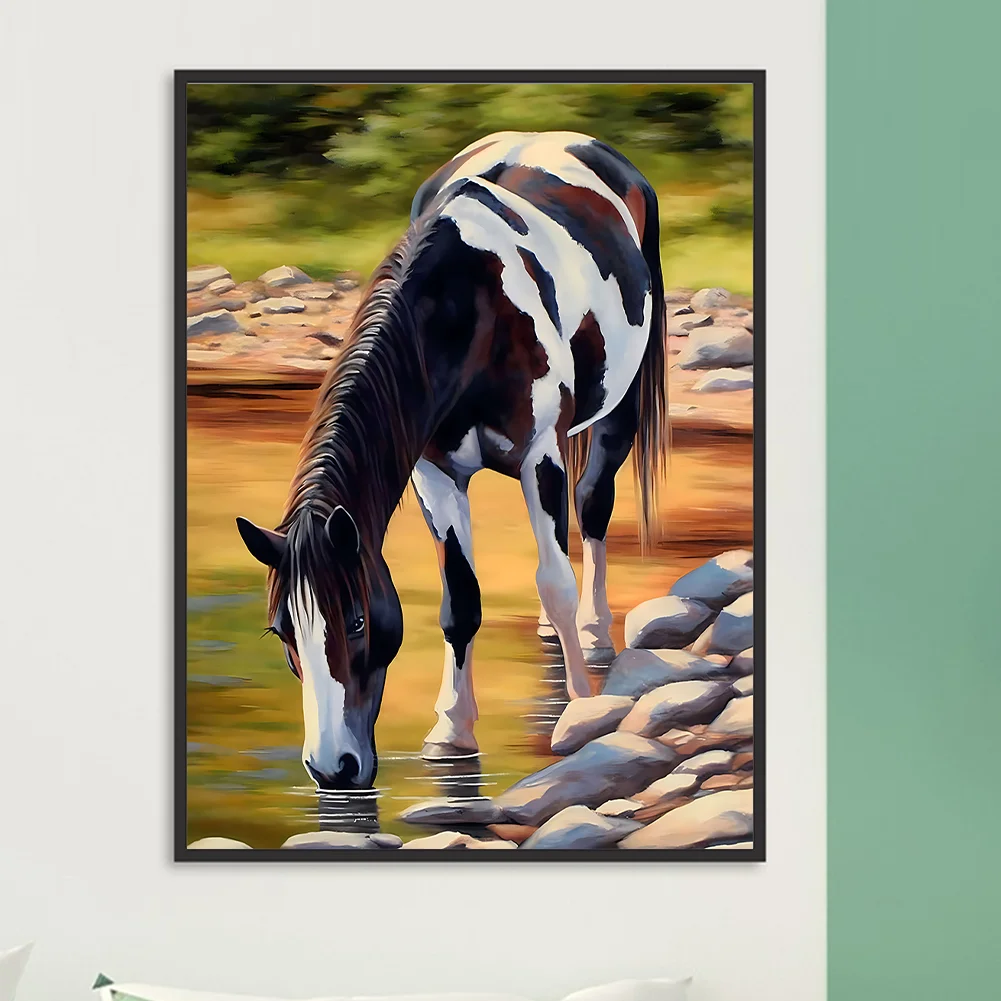 Diamond Painting - Full Round Drill - Horse(Canvas|30*40cm)