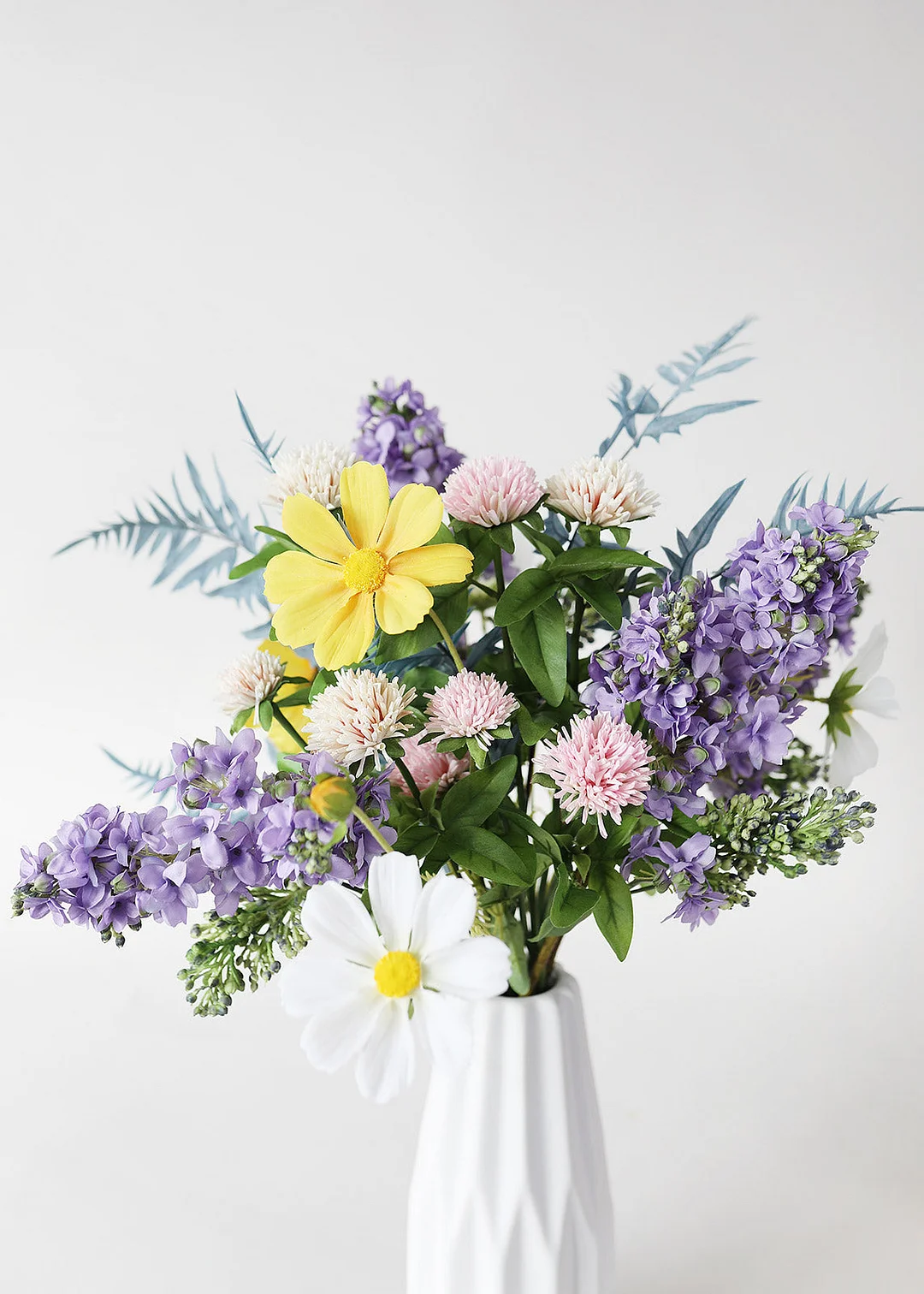 Blush Artificial Clover Wildflowers - 21.5"