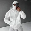 Casual Zipper Mask Ninja Hoodie by Inlyline