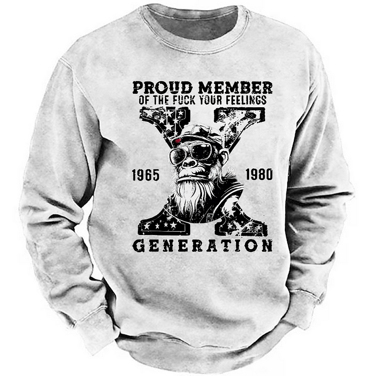 Gen X Monkey Custom EST Printing Sweatshirt