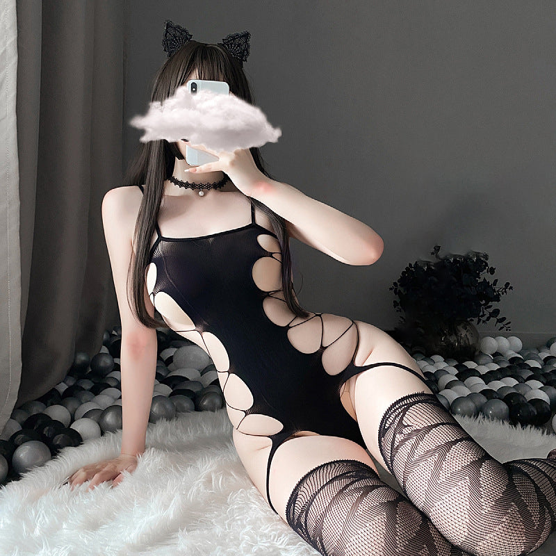 Lovingerie - Cutout One-piece Mesh Dress