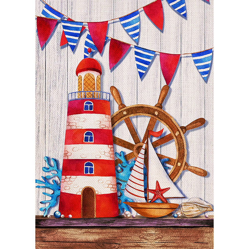 

Lighthouse - Round Drill Diamond Painting - 30*40CM, 501 Original