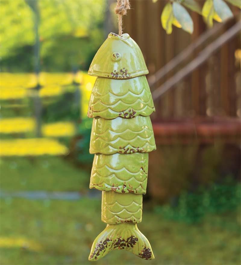 🎏🎏Colored Koi Fish Wind Chime - tree - Codlins