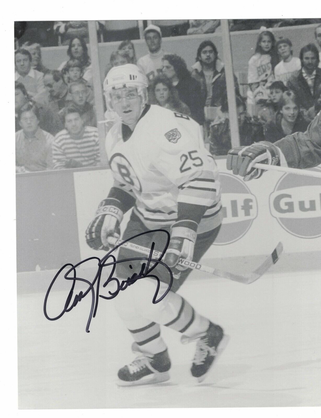 Andy Brickley Boston Bruins Signed 8 x 10