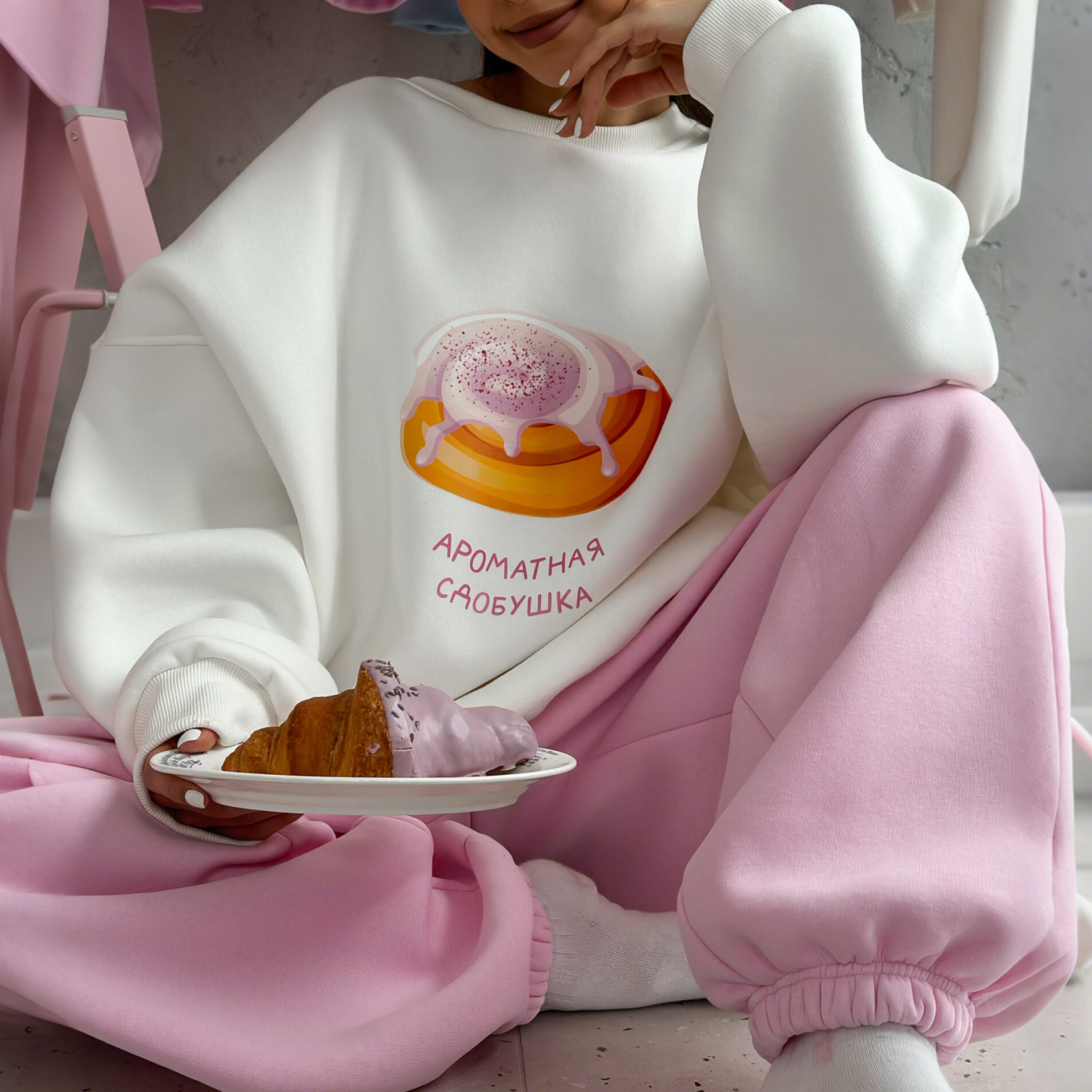 Women's Loose And Comfortable Mommy Print Sweatshirt