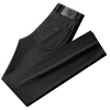 Business Casual Jacquard Comfort Straight Trousers