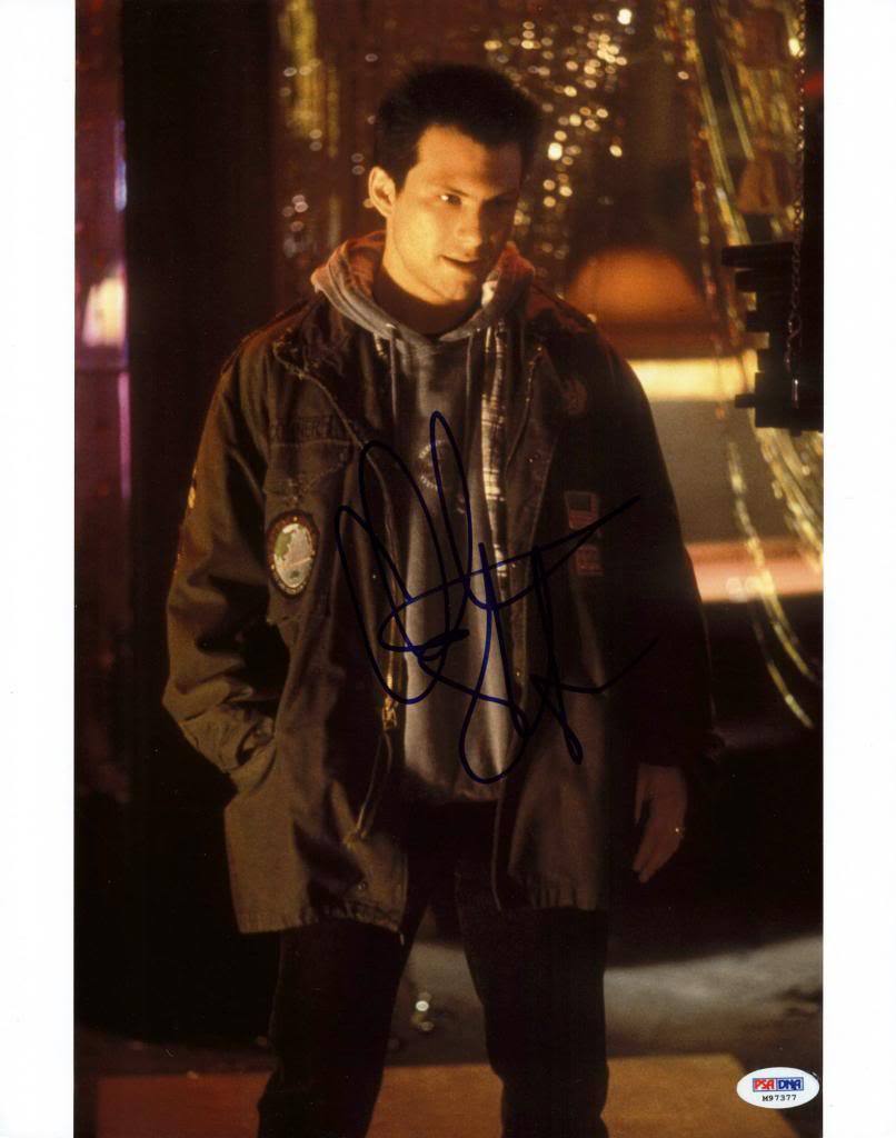 Christian Slater True Romance Signed Authentic 11X14 Photo Poster painting PSA/DNA #M97377