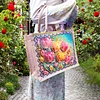 DIY Diamond Painting Flowers Linen Waterproof Handbag Shopping Storage Bag Totes Kit