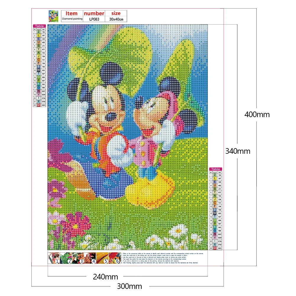 Full Round Diamond Painting 30*40cm - Mickey Mouse