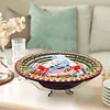(US Local)DIY Mandala Flower Diamond Painting Dining Plate Home Dining Table Fruit Tray Kits