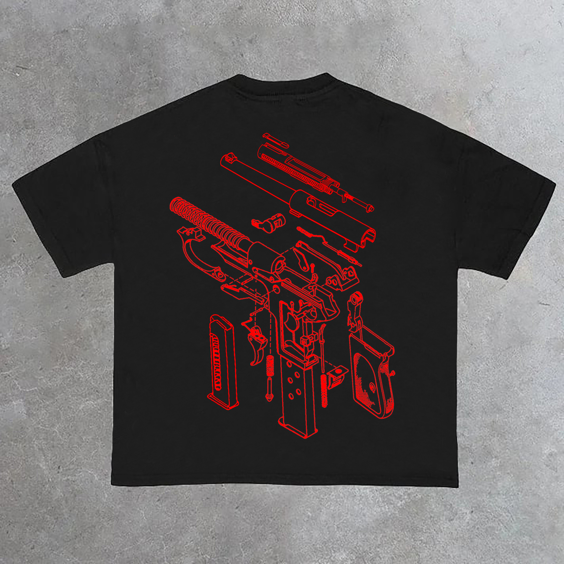 Fashionable In Glock We Trust Print 100% Cotton Casual T-Shirt