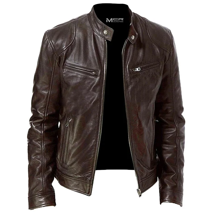 Chevron Legend' Leather Jacket