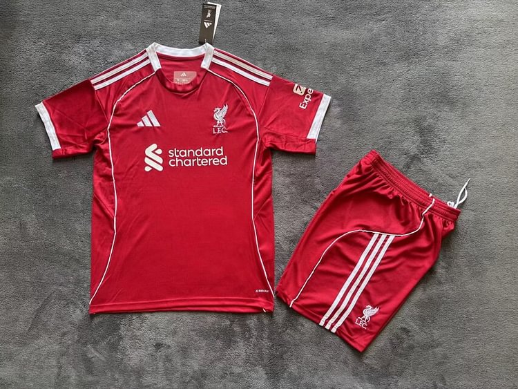 2025-26 Liverpool Home Jersey Set - Adult Version