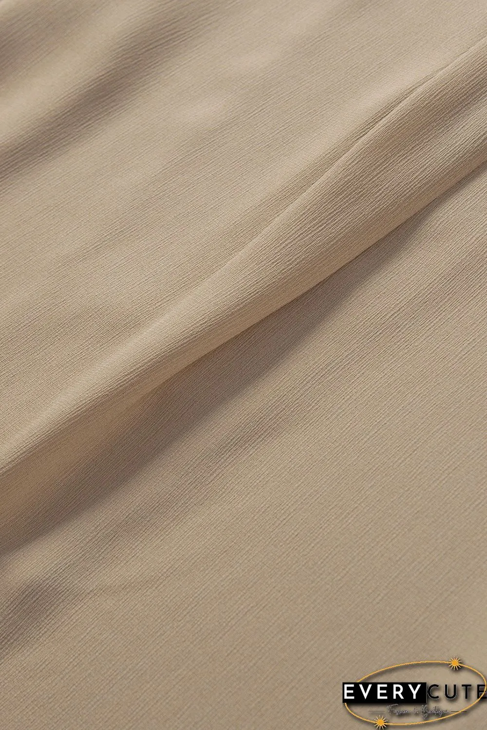 Khaki Button Front Short Sleeve Shirt