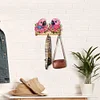 (US Local)Parrot DIY Diamond Painting Hanging Hook No Hole Punching Wall Decoration