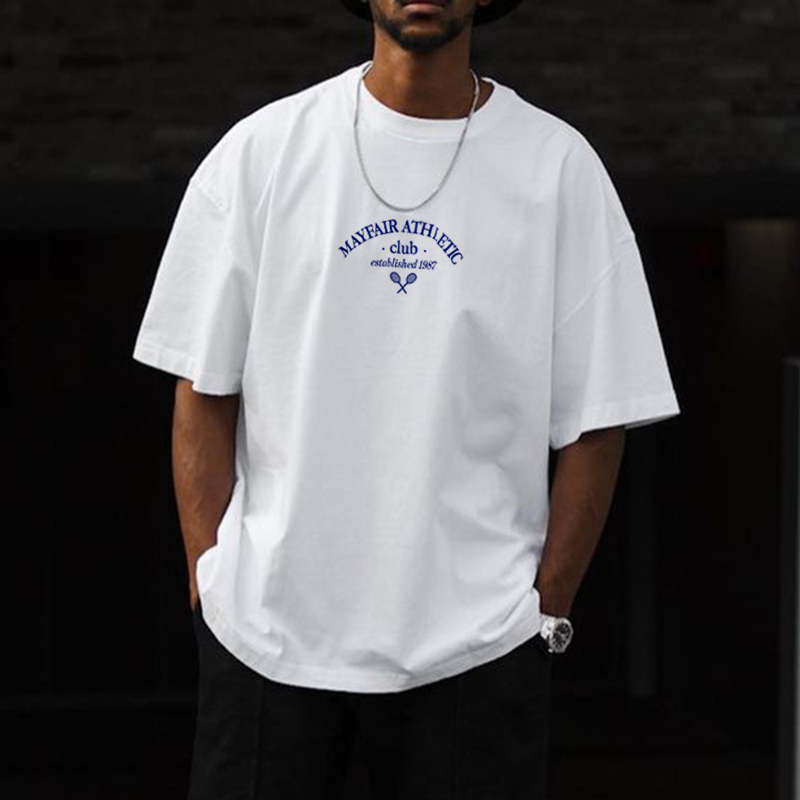Retro Aesthetic Tennis Round Neck T-Shirt