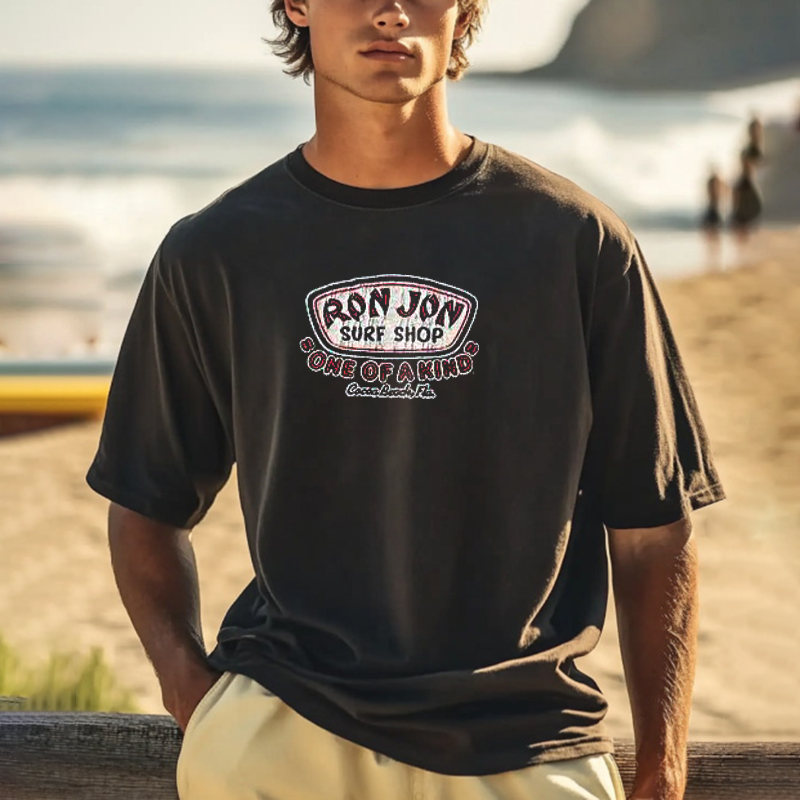  Surf-Inspired Graphic T-Shirt for Men - Perfect for Beach and Casual Wear