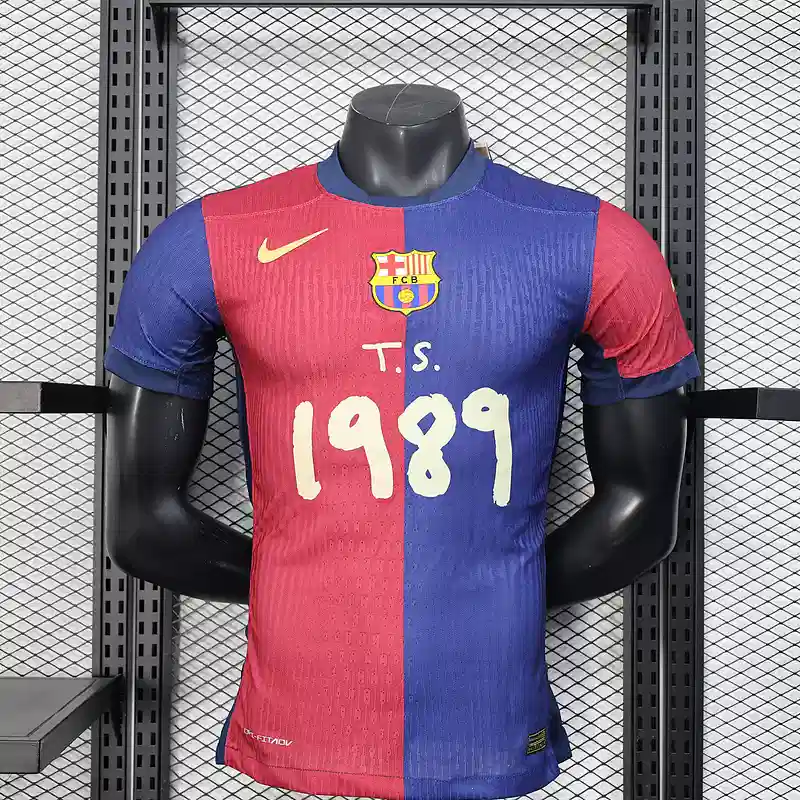 25/26 Player Version Barcelona Blue and Red Special Soccer Jersey